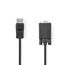 Nedis CCGL37301BK20 VGA - DisplayPort Kábel 2m - Fekete kábel és adapter