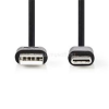 Nedis CCGL60601BK10 USB A - USB C (USB-C) kábel, 5W, hossz 1m (CCGL60601BK10)