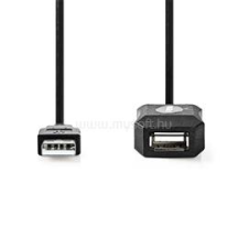Nedis CCGL60EXTBK100 aktív USB hosszabító, 10m (CCGL60EXTBK100) kábel és adapter