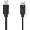 Nedis CCGP37400BK20 DisplayPort - Mini DisplayPort kábel 2m - fekete