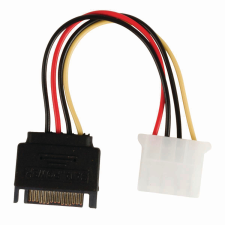 Nedis CCGP73530VA015 SATA apa - Molex anya adapter 0.15m (CCGP73530VA015) kábel és adapter