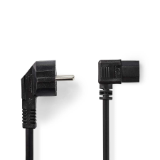 Nedis CEGL10020BK30 220V 90° Hálózati tápkábel 3m - Fekete kábel és adapter