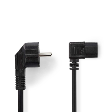 Nedis CEGL10020BK30 220V 90° Hálózati tápkábel 3m - Fekete (CEGL10020BK30) kábel és adapter