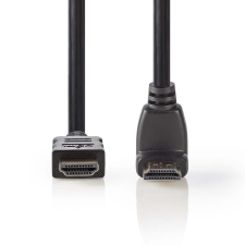 Nedis CVGP34200BK15 HDMI (apa - apa 90° le) kábel 1.5m - Fekete kábel és adapter