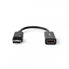 Nedis DisplayPort kábel | DisplayPort Dugasz | HDMI™ Kimenet | 4K@30Hz | Nikkelezett | 0.20 m | Kerek | PVC | Fekete | Papírfüles kábel és adapter