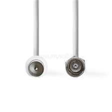 Nedis F dugó - koax dugó kábel, 75 Ohm, dupla árnyékolás, 1.5m (CSGL41800WT15) kábel és adapter