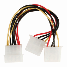 Nedis Molex apa - 2x Molex anya kábel 0.15m (CCGP74020VA015) kábel és adapter