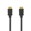 Nedis Nagy Sebességű HDMI ™ kábel Ethernet | HDMI™ Csatlakozó | HDMI™ Csatlakozó | 4K@60Hz | ARC | 18 Gbps | 2.00 m | Kerek | PVC | Fekete | Label