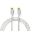 Nedis Nedis CCTB37014AL20 DisplayPort 1.4 kábel, displayport dugó – display port dugó, aranyozott csatlakozók, 8K@60Hz, 2m