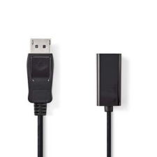 Nedis Nedis DisplayPort - HDMI Kábel | DisplayPort-dugasz - HDMI-aljzat | 0,2 m | Fekete kábel és adapter
