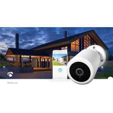 Nedis SmartLife vezeték nélküli kamerarendszer | További kamera | Full HD 1080p | IP65 | Éjjellátó | Fehér megfigyelő kamera