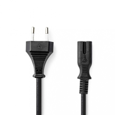 Nedis tápkábel - európai csatlakozó - IEC-320-C7 2m fekete (PCGP11040BK20) kábel és adapter