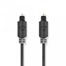 Nedis TosLink Dugasz x2, PVC, antracit, optikai audió kábel, 2m (CABW25000AT20) kábel és adapter
