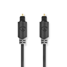 Nedis TosLink Dugasz x2, PVC, antracit, optikai audió kábel, 2m (CABW25000AT20) (CABW25000AT20) kábel és adapter