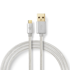 Nedis USB 2.0-A apa - MicroUSB-B apa Szinkronizáló- és Töltőkábel 2m - Alumínium kábel és adapter