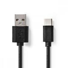 Nedis USB 2.0-A apa - USB-C apa összekötő kábel 2m - fekete kábel és adapter