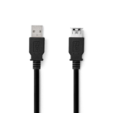 Nedis USB-A Male to USB-A Female cable 3m Black kábel és adapter