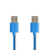 Nedis USB kábel | USB 3.2 Gen 1 | USB-A Dugasz | USB-A Dugasz | 5 Gbps | Nikkelezett | 2.00 m | Kerek | PVC | Kék | Műanyag Zacskó