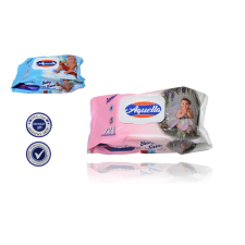  Nedves Törlőkendő Aquella 120 Db Fliptop Zárókupakos tisztító- és takarítószer, higiénia