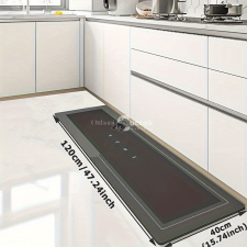  Nedvszívó, csúszásgátló konyhai szőnyeg - Fekete-szürke lakástextília