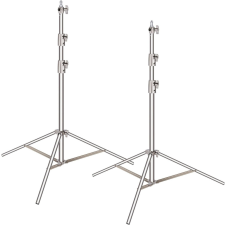 Neewer Stúdióállvány (2db) -Rozsdamentes Acél (99-260cm) fotó állvány