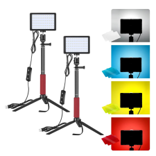 Neewer ZC-10S 2 db-os LED lámpa készlet + szűrők + állvány