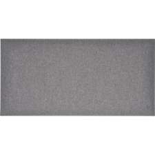 Négyszög alakú fali párna 60 cm x 30 cm sötétszürke szövet lakástextília