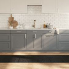  négyszögletű fekete bambusz szőnyeg 60 x 1000 cm lakástextília