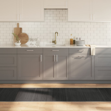 négyszögletű szürke bambusz szőnyeg 70 x 1000 cm lakástextília