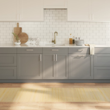 négyszögletű világos természetes bambusz szőnyeg 70 x 500 cm lakástextília
