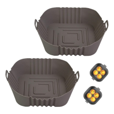  Négyzet szilikon forma forrólevegős sütőhöz 20cm sütés és főzés