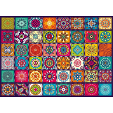 Négyzetmintás puzzle 1000 darabos puzzle, kirakós