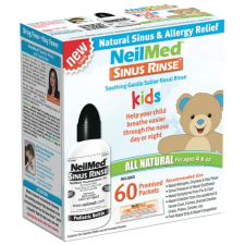 NeilMed Sinus Rinse gyermek orr irrigátor szett 60db gyógyhatású készítmény
