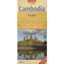 Nelles Angkor térkép, Kambodzsa térkép Nelles 1:1 500 000 Cambodia térkép térkép