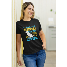  Nem vagyok szingli fekete póló egyedi ajándék