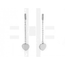  Nemesacél fülbevaló csiszolt kövekkel fülbevaló