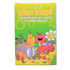 Német nyelvű készségfejlesztő számkártya kártyajáték