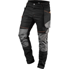 Neo 81-239-XXXL Munkanadrág, HD, Karcsúsított(Slim Fit), 60% Pamut, 37% Polyester, 285 g/m2, Lecsatolható Szerszámzsebek, XXXL (TOP-81-239-XXXL)