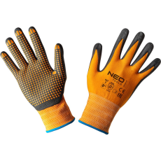 Neo 97-621-8 Munkakesztyű, Nylon, Csúszásgátló Pöttyökkel, 4131X, 8