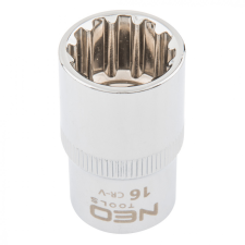 Neo dugókulcs 16mm, 1/2", spline dugókulcs