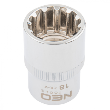 Neo dugókulcs 18mm, 1/2", spline dugókulcs