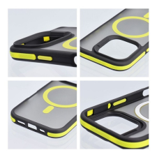 Neo iPhone 16 Plus MagSafe kompatibilis kemény hátlap tok, átlátszó/sárga tok és táska
