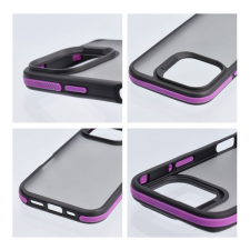 Neo iPhone 16 Pro kemény hátlap tok, átlátszó/lila tok és táska