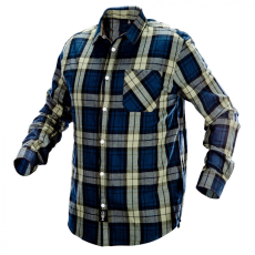 Neo kék-oliva-fekete flanel ing, L-es méret
