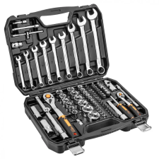 Neo Tools 10-059 Dugókulcskészlet + Szerszámkészlet 1/2", 1/4", 82Db dugókulcs