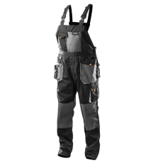 Neo Tools 81-240-LD Kantáros Munkásnadrág, HD, L/54 65% poliészter, 35% pamut, 267g/m2, térdprotektor zseb, fényvisszaverő, LD