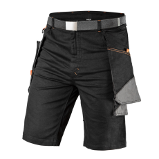 Neo Tools 81-278-XS Karcsúsított(slim fit) Rövid munkásnadrág, 60% pamut, 37% polyester, 3% elastane, 285 g/m2, övvel, XS