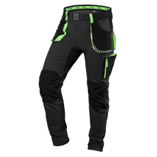 Neo Tools 81-290-XS Munkanadrág, PREMIUM, 4 irányban önbeálló anyag, fekete-zöld, XS