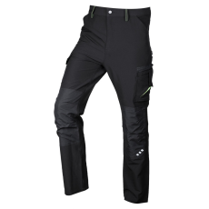 Neo Tools 81-295-1-L Munkásnadrág, mix&match, 4 irányú sztreccs, 230g/m2, fekete-zöld, l