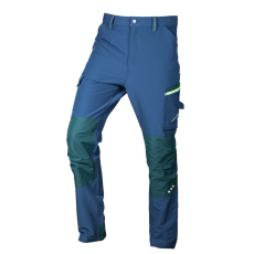 Neo Tools 81-295-3-L Munkásnadrág, mix&match, 4 irányú sztreccs, 230g/m2, kék-zöld, l
